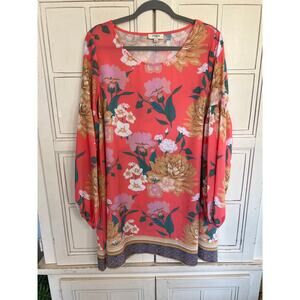 Umgee size medium floral mini shift dress with pockets